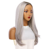 24" Gisele Silk Top Wig Silver Smoke
