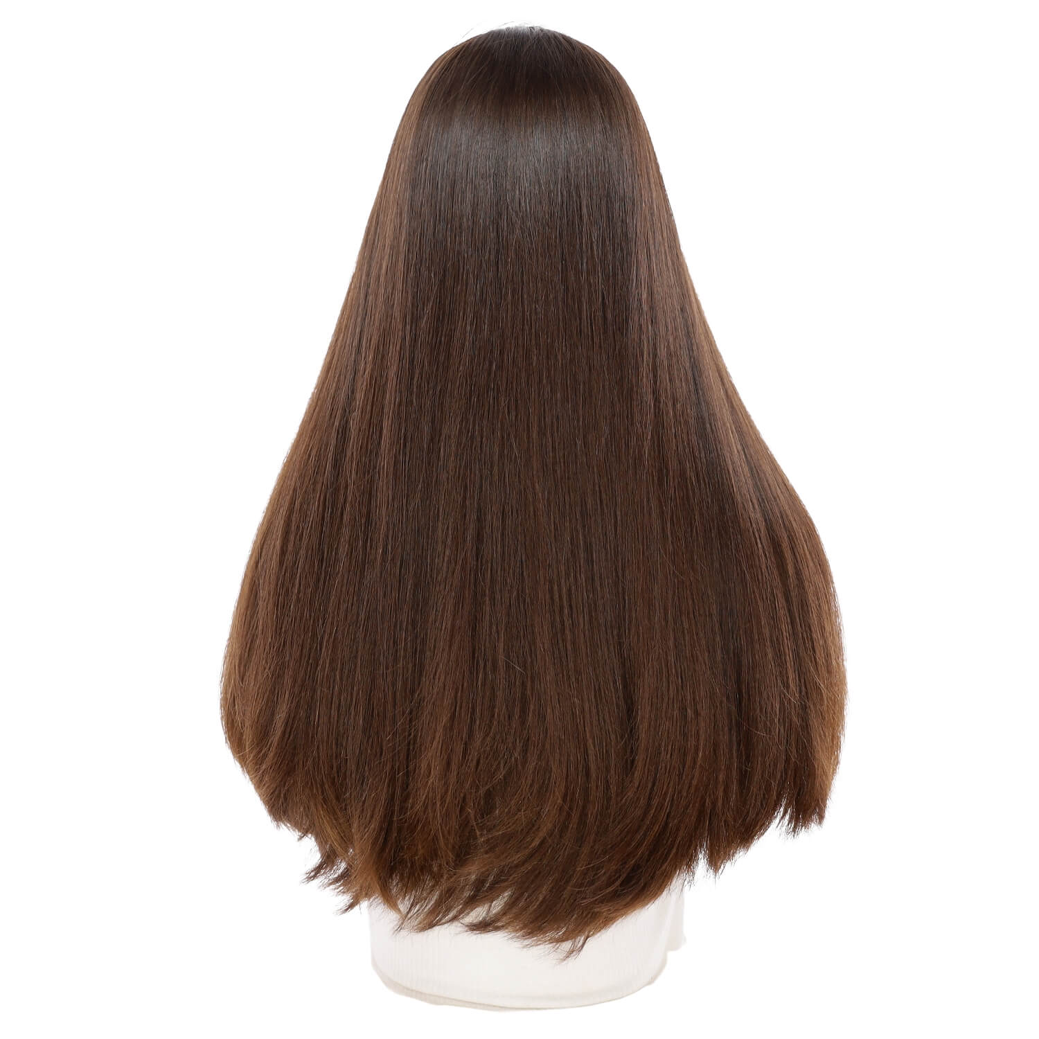 24" Luxe Silk Top Wig #4 Dark Brown