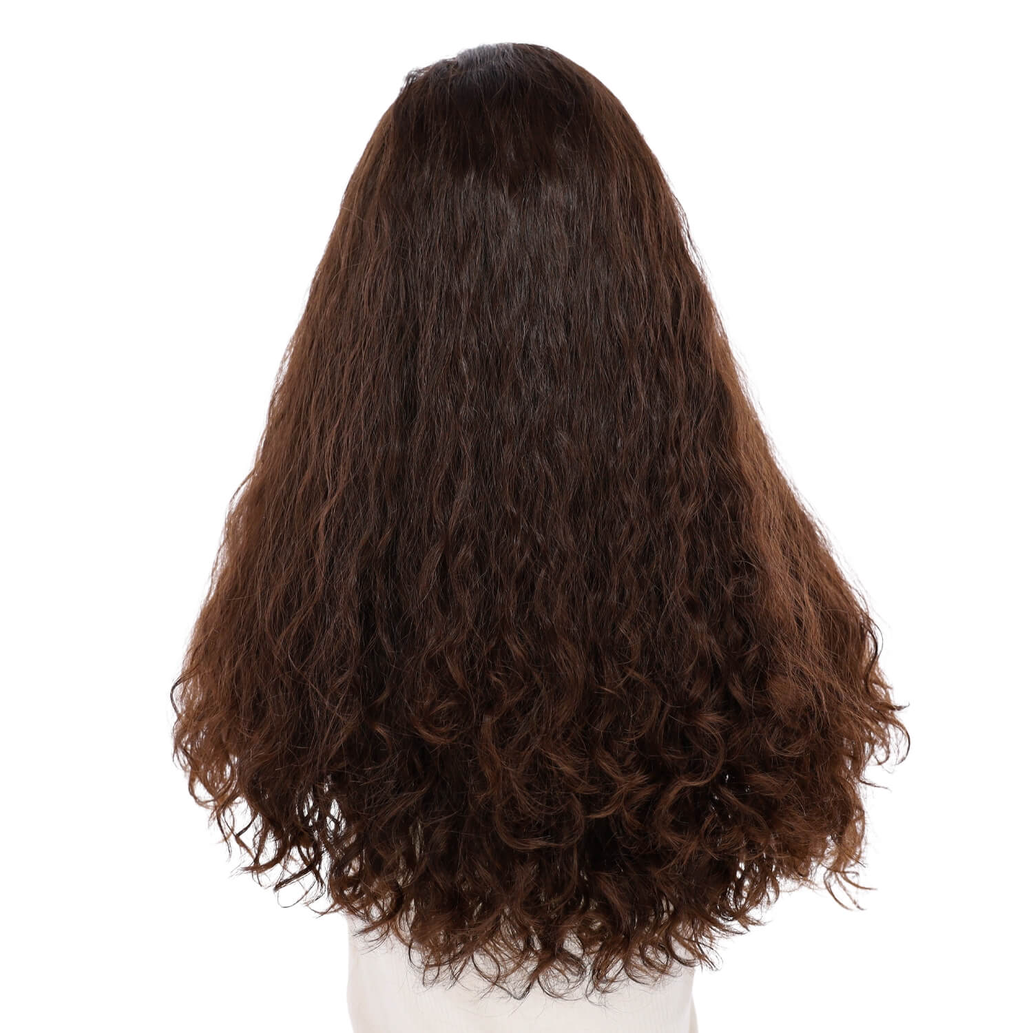 24" Luxe Silk Top Wig #2 Neutral Dark Brown Wavy