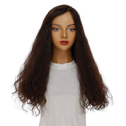 24" Luxe Silk Top Wig #2 Neutral Dark Brown Wavy