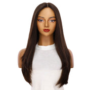 24" Luxe Silk Top Wig #5 Warm Dark Brown