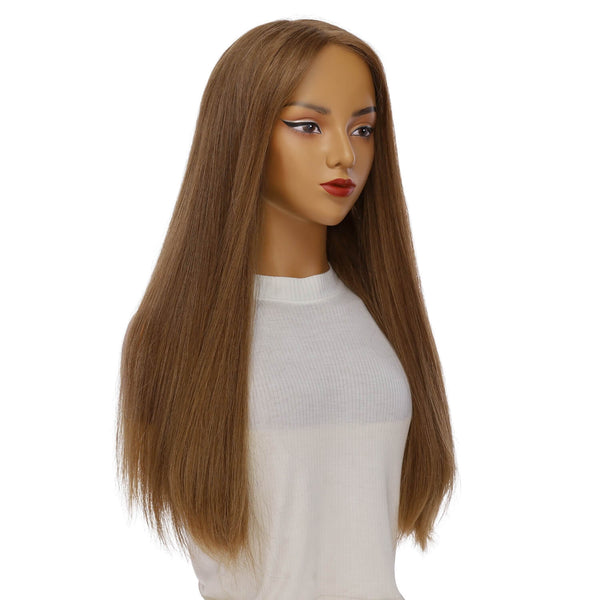 24" Secret Lace Top Wig #12 Warm Light Brown