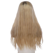 24" U-Shape Topper Beige Blonde Wavy