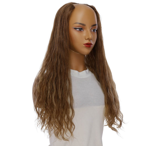 24" U-Shape Topper Light Brown Babylight Wavy