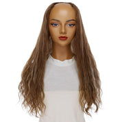 24" U-Shape Topper Light Brown Babylight Wavy