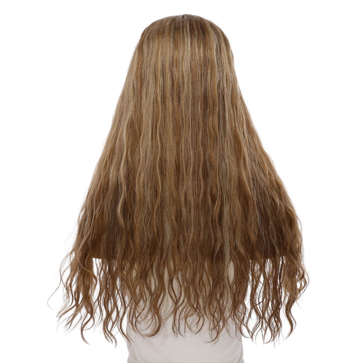 24" U-Shape Topper Medium Blonde Wavy