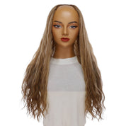 24" U-Shape Topper Medium Blonde Wavy