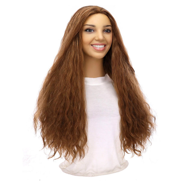 24" 3/4 Bandfall Wig Strawberry Blonde Wavy