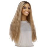 24" Divine Lace Top Wig Beige Blonde Wavy
