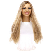 24" Divine Lace Top Topper Ash Blonde Wavy