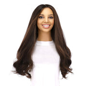 24" Divine Lace Top Topper Soft Black w/ Highlights