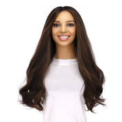 24" Divine Lace Top Topper Soft Black w/ Highlights