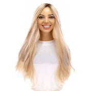 24" Divine Lace Top Topper Warm Platinum Blonde