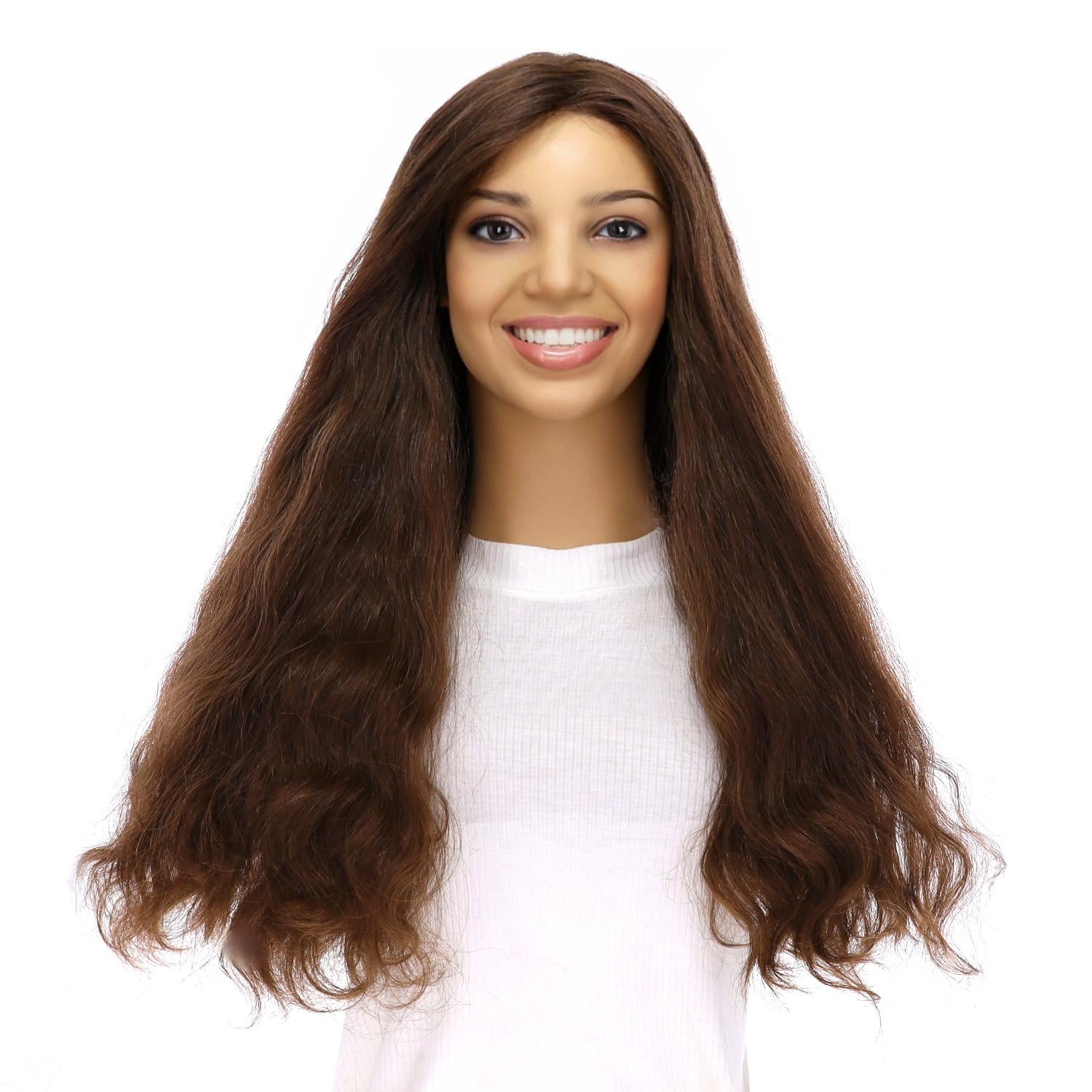 24" Divine Luxe Lace Top Wig #6 Neutral Medium Brown Wavy