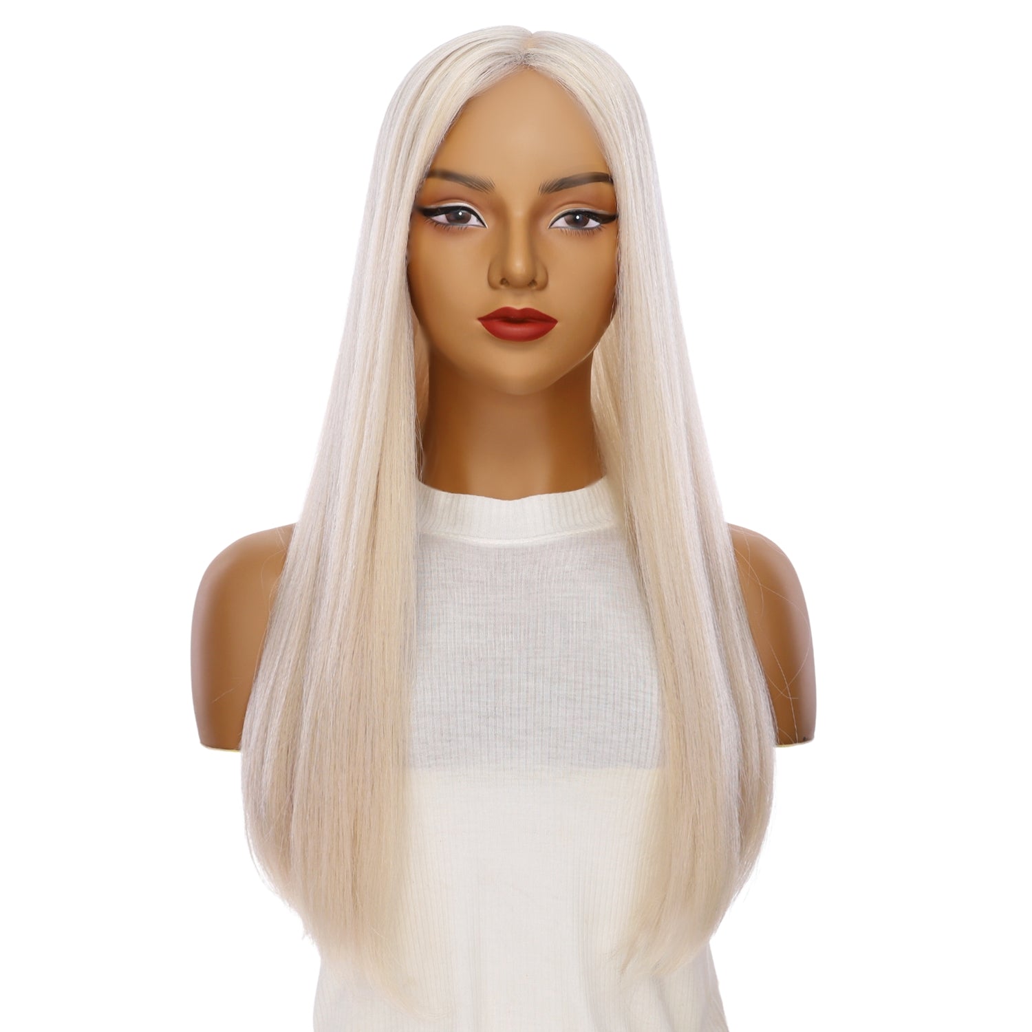 24" Jade Silk Top Topper Ice Blonde