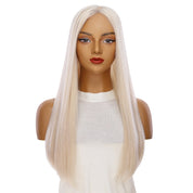 24" Jade Silk Top Topper Ice Blonde