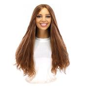 24" Luxe Silk Top Wig #14 Warm Dark Blonde Wavy