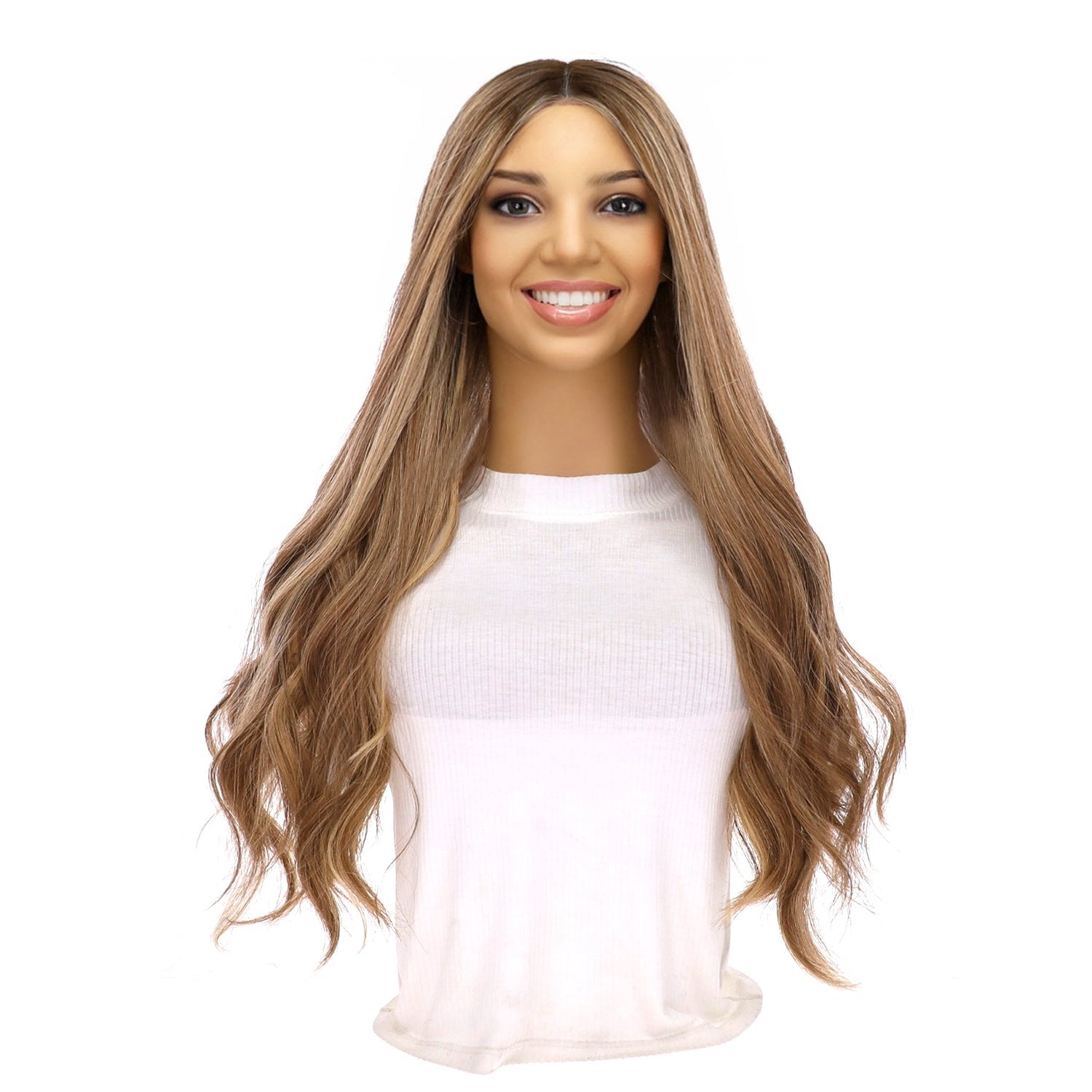 24" Divine Lace Top Topper Medium Blonde w/ Highlights