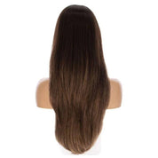 26" Amber Silk Top Wig Dark Brown Balayage