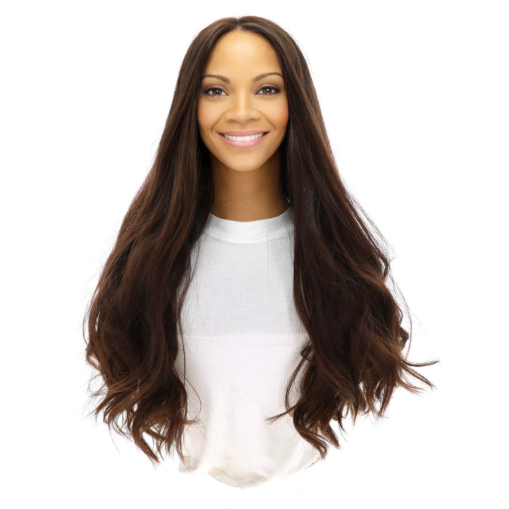 26" Divine Luxe Lace Top Wig #6 Neutral Medium Brown