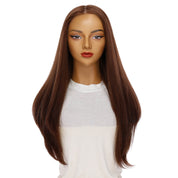 26" Amber Silk Top Wig Auburn