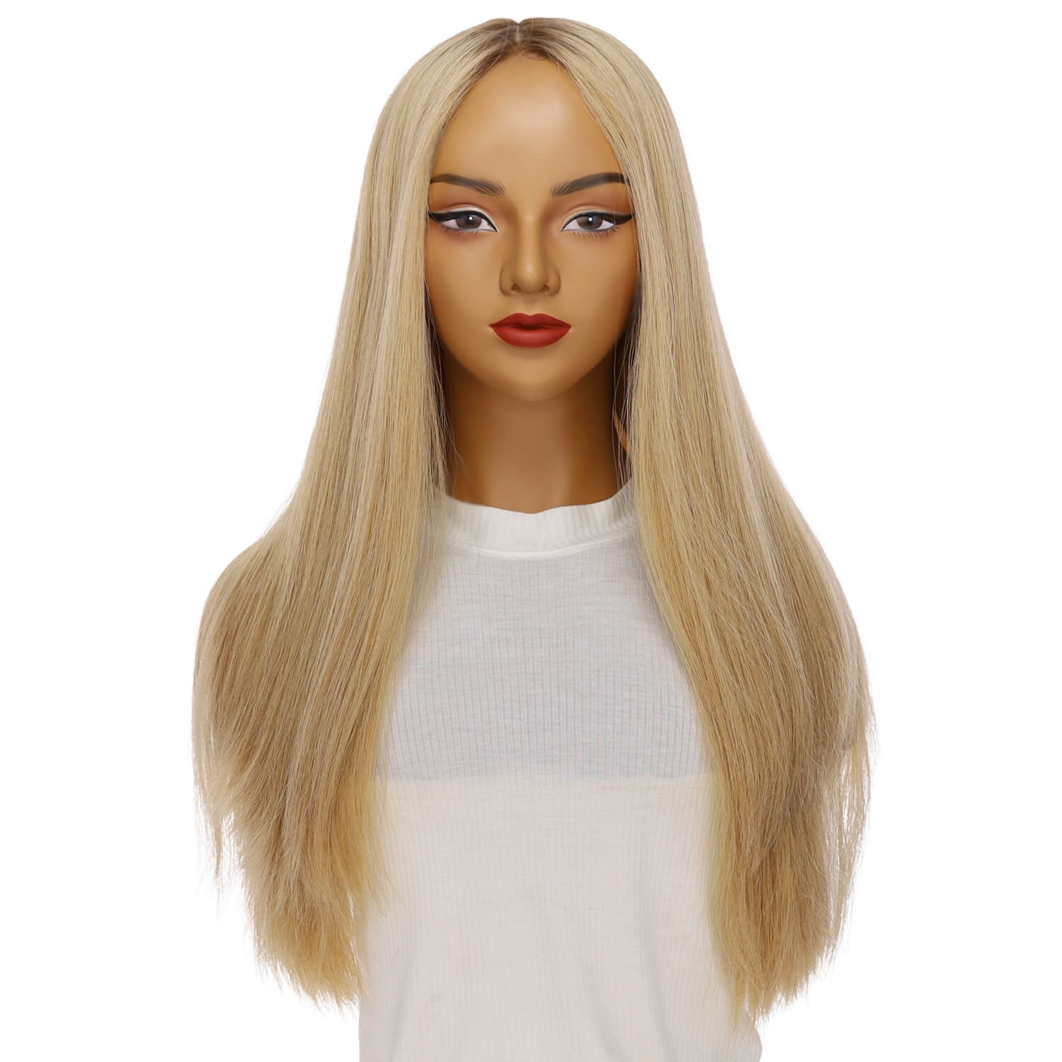 26" Amber Silk Top Wig Golden Blonde