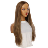 26" Amber Silk Top Wig Light Brown Babylight