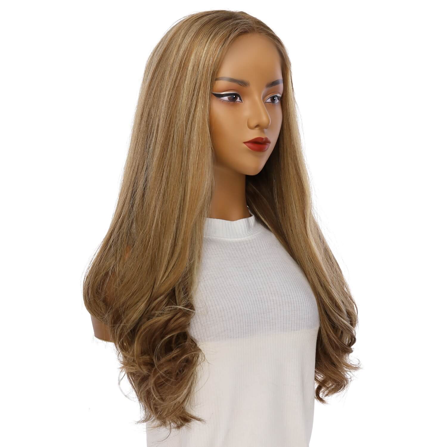 26" Amber Silk Top Wig Medium Blonde
