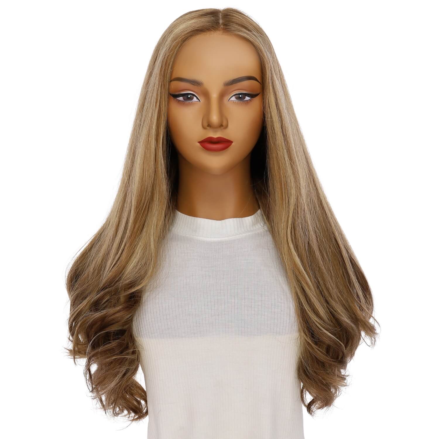 26" Amber Silk Top Wig Medium Blonde