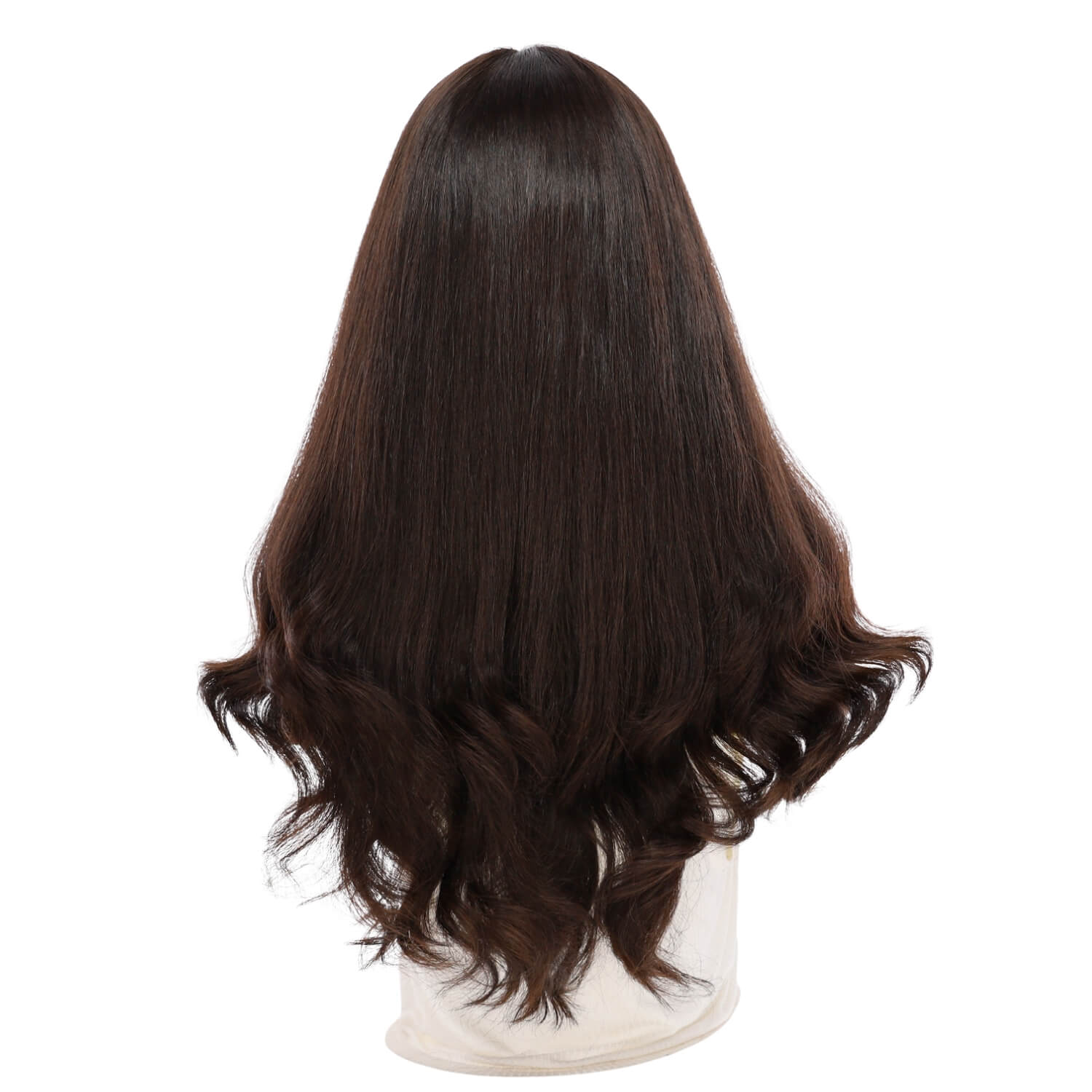 26" Amber Silk Top Wig Soft Black