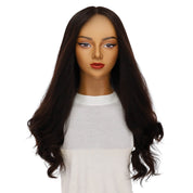 26" Amber Silk Top Wig Soft Black