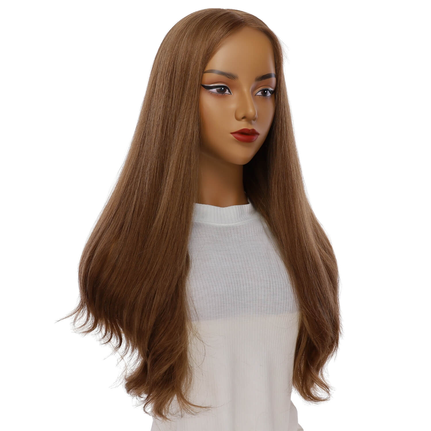 26" Amber Silk Top Wig Strawberry Blonde