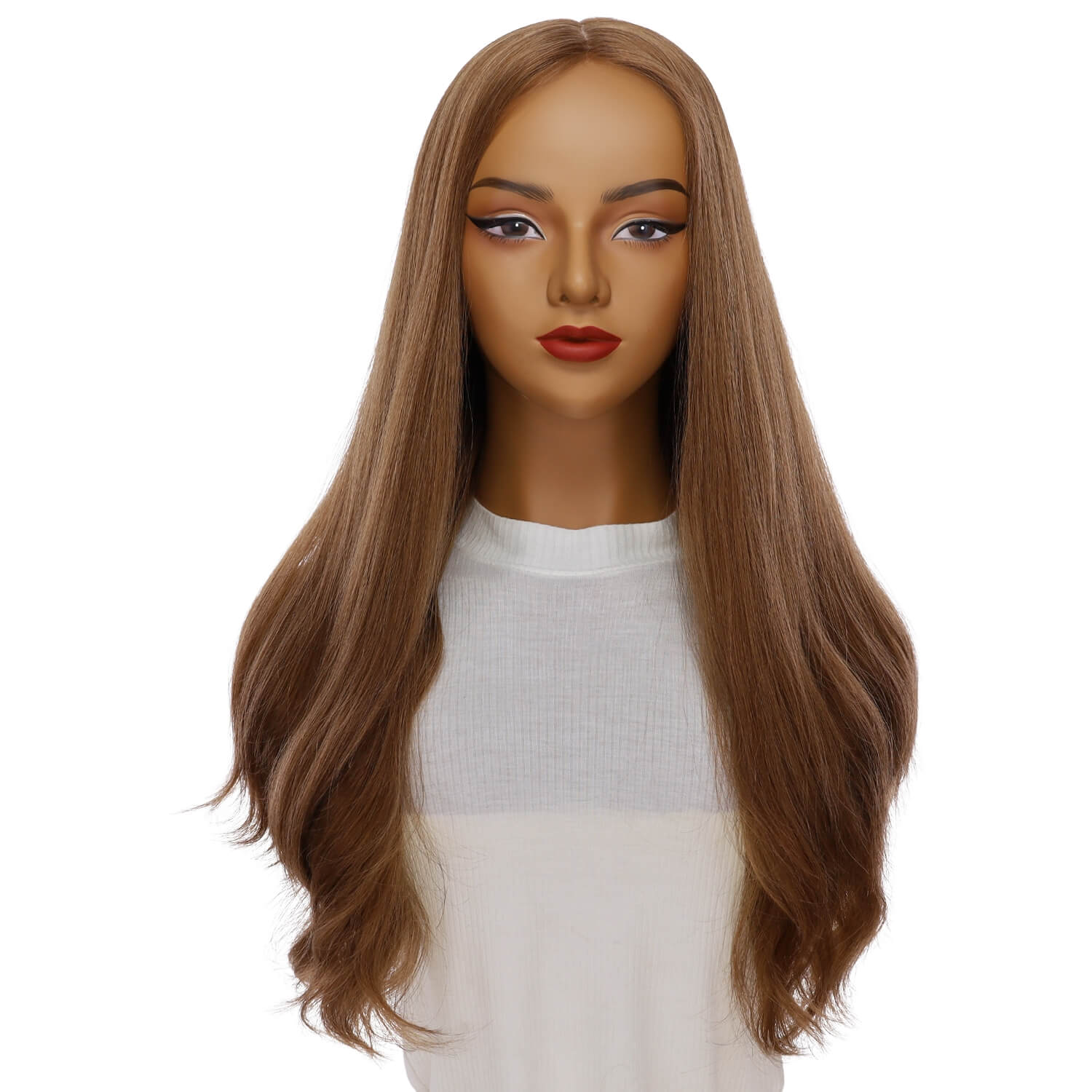 26" Amber Silk Top Wig Strawberry Blonde