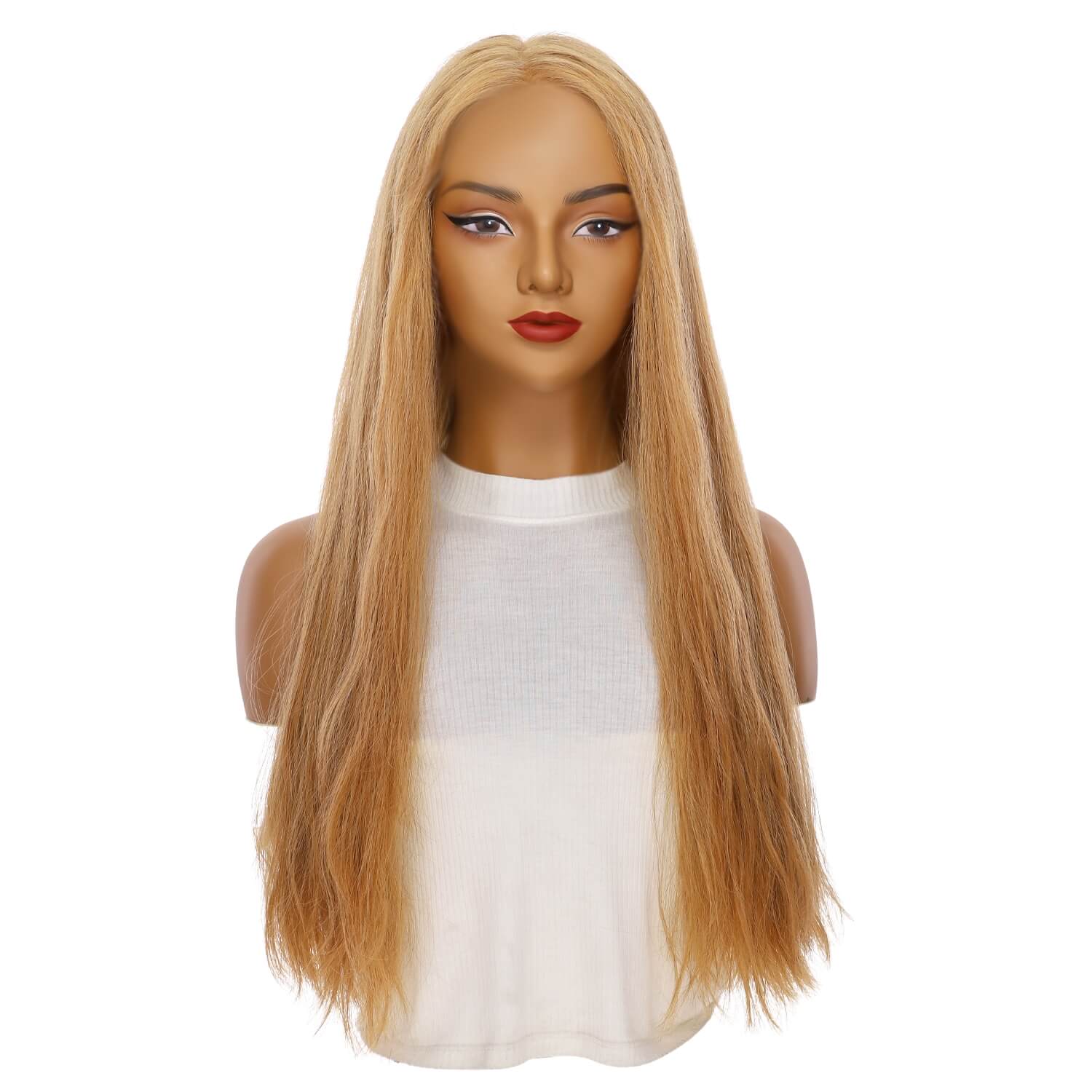26" Divine Lace Top Wig Golden Strawberry Wavy