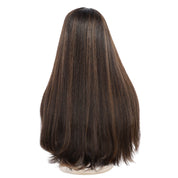 26" Divine Lace Top Wig Soft Black w/ Highlights