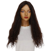 26" Luxe Silk Top Wig #4 Dark Brown Wavy