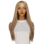 26" Ponytail Silk Top Wig Medium Blonde