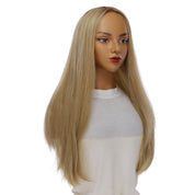 26" Ponytail Silk Top Wig Ash Blonde