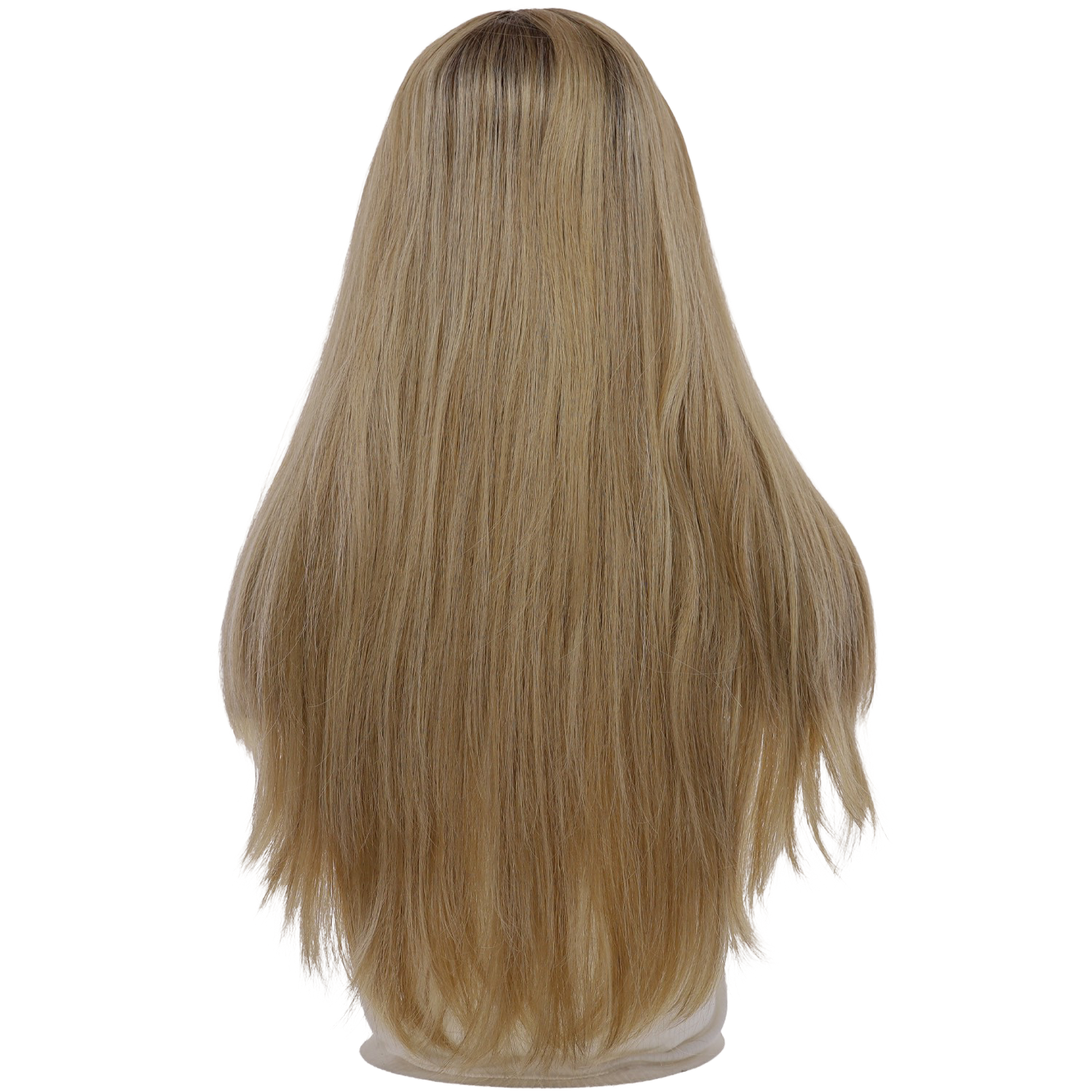 26" Ponytail Silk Top Wig Ash Blonde