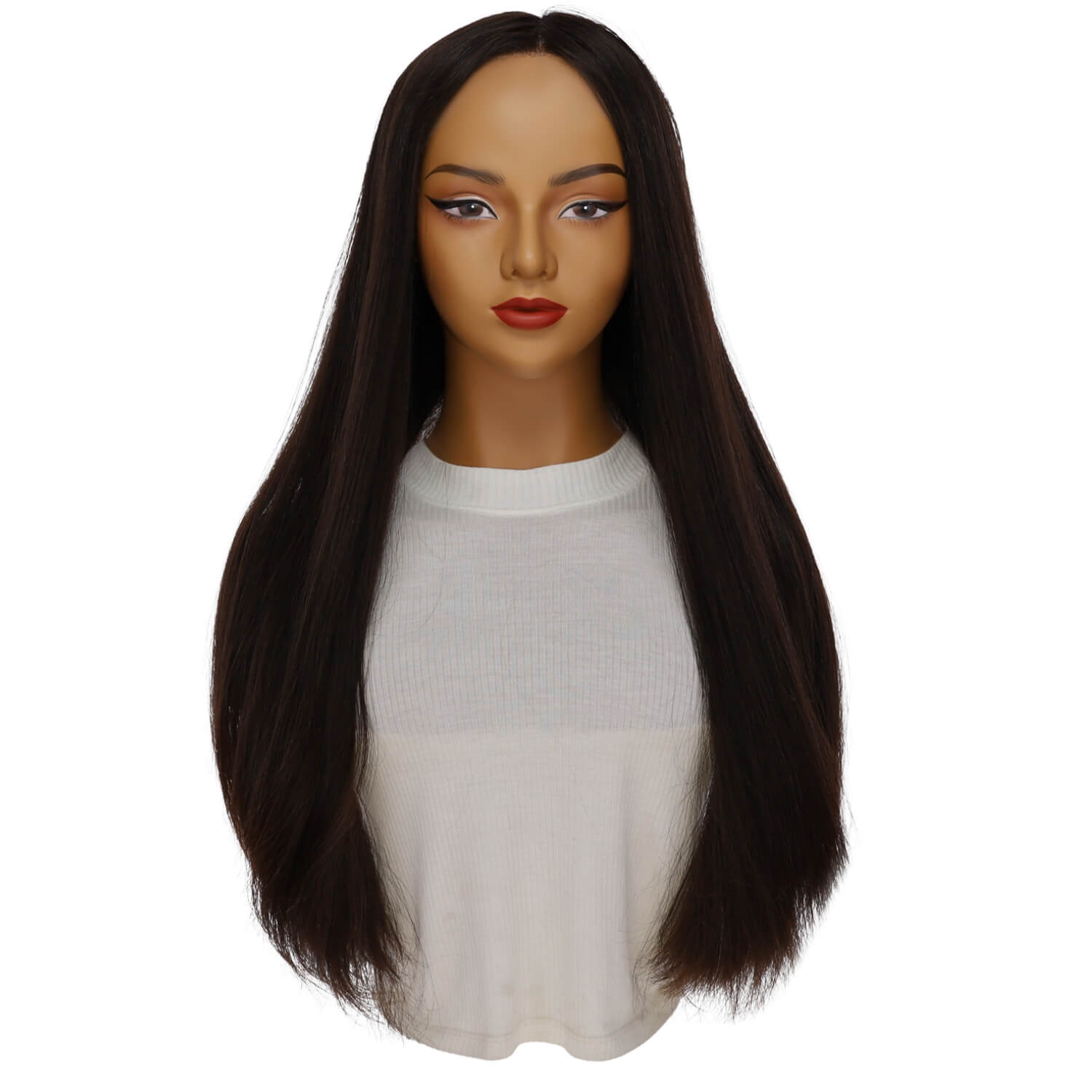 26" Secret Lace Top Wig #1B Black