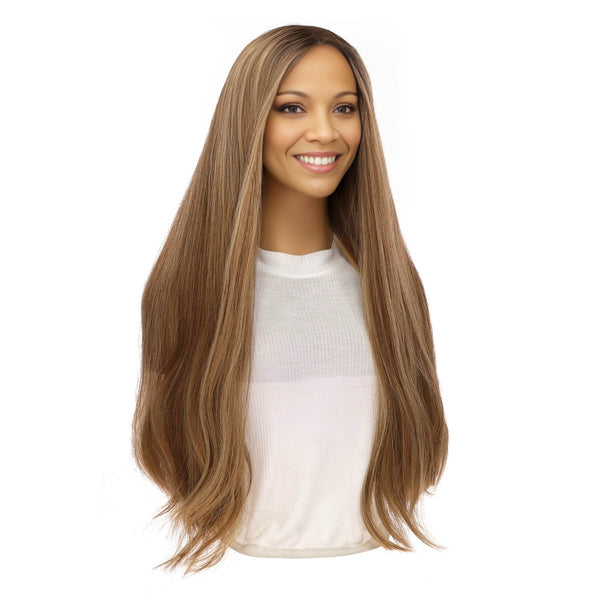 26" Divine Lace Top Wig Medium Blonde w/ Highlights