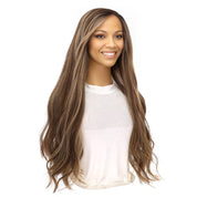 26" Divine Lace Top Wig Medium Brown w/ Highlights