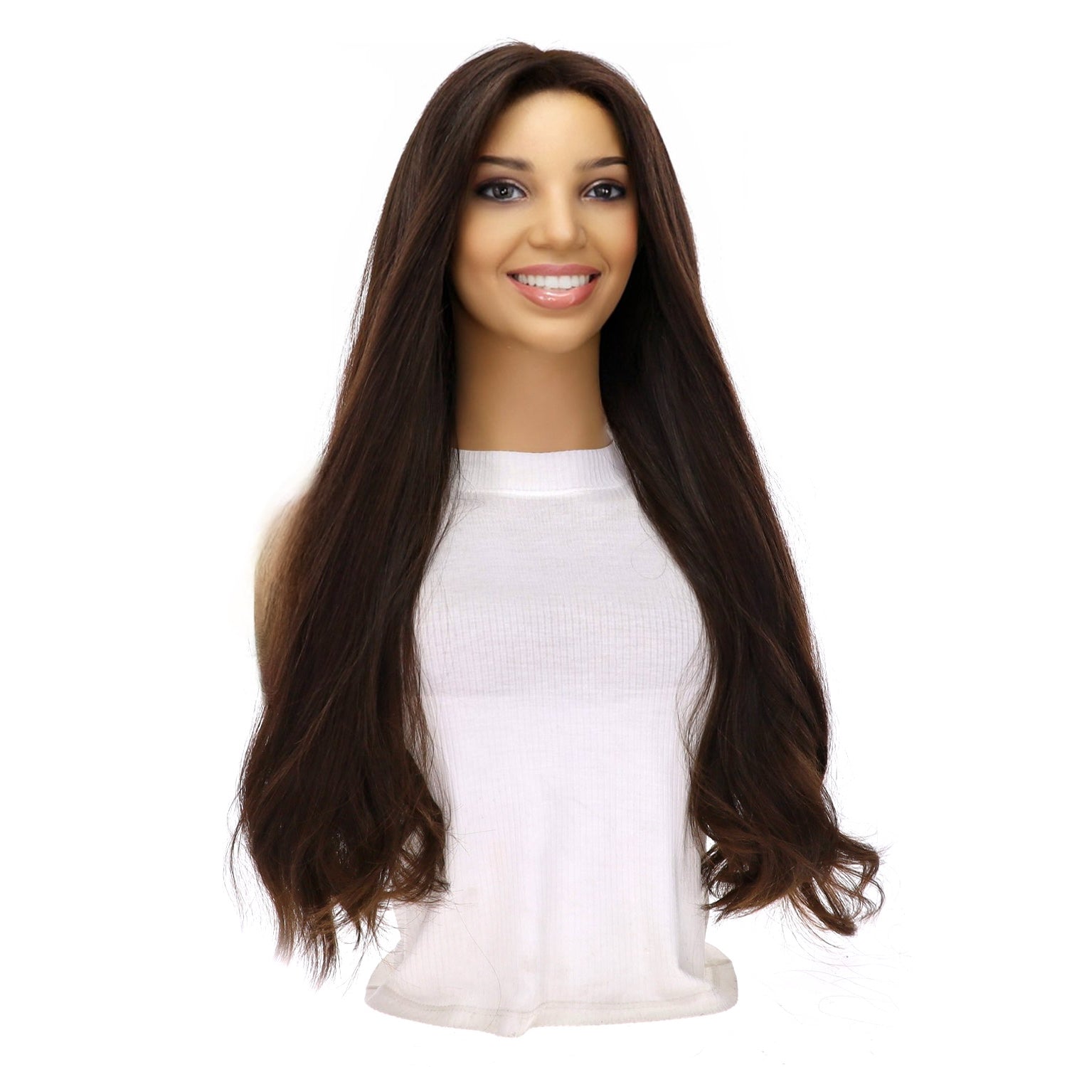 26" Divine Luxe Lace Top Wig #5 Dark Brown