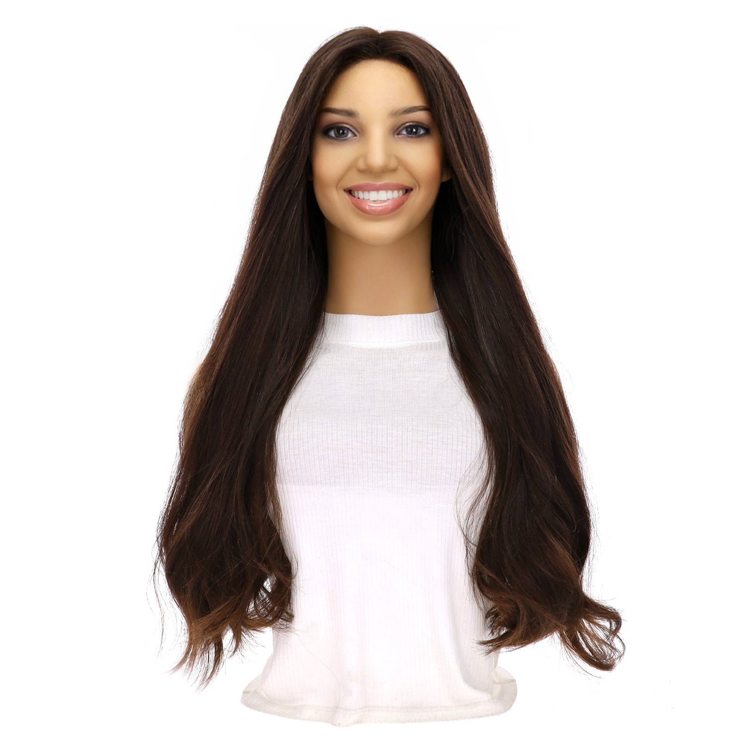 26" Divine Luxe Lace Top Wig #5 Dark Brown