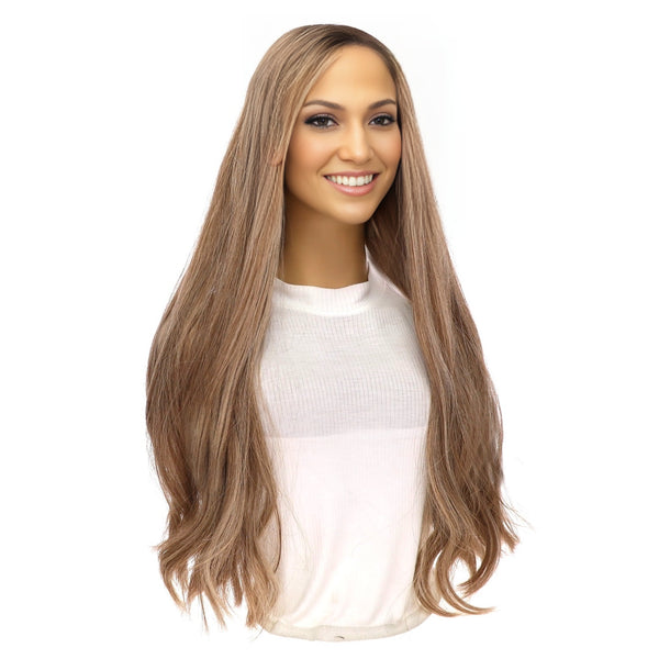 26" Divine Lace Top Topper Ashy Blonde w/ Highlights