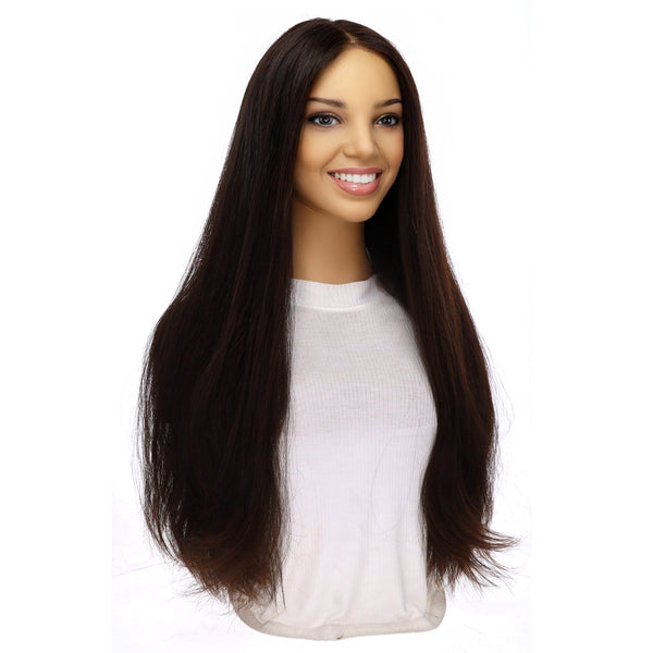 26" Divine Luxe Lace Top Topper #2 Neutral Dark Brown
