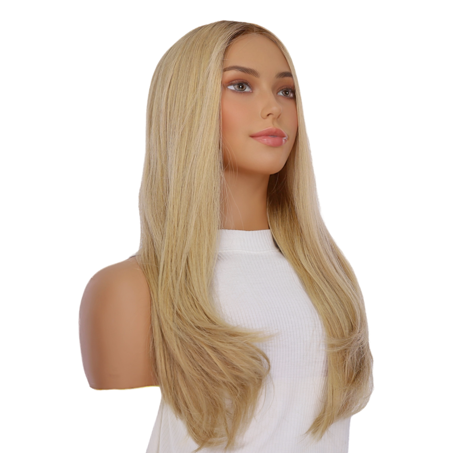 24" Gisele Silk Top Wig Golden Blonde