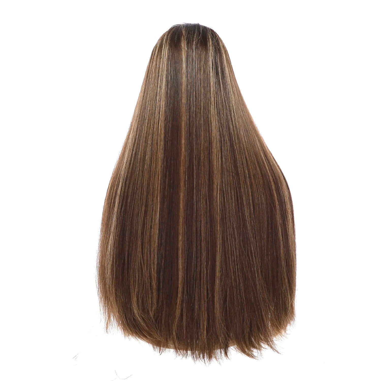 26" Divine Lace Top Wig Dark Brown w/ Highlights