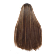26" Divine Lace Top Wig Dark Brown w/ Highlights