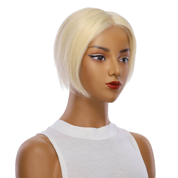8" Sapphire Mono Top Topper Platinum Blonde 2.0 w/ No Rooting